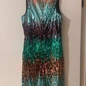 Gilli Multicolor Sequin Dress